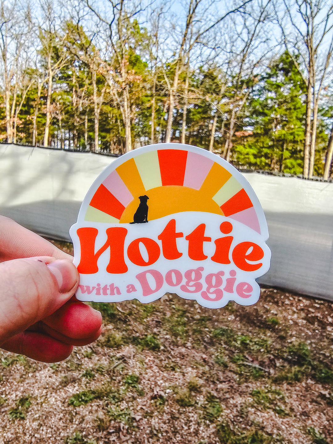 Hottie With A Doggie Sticker 😍