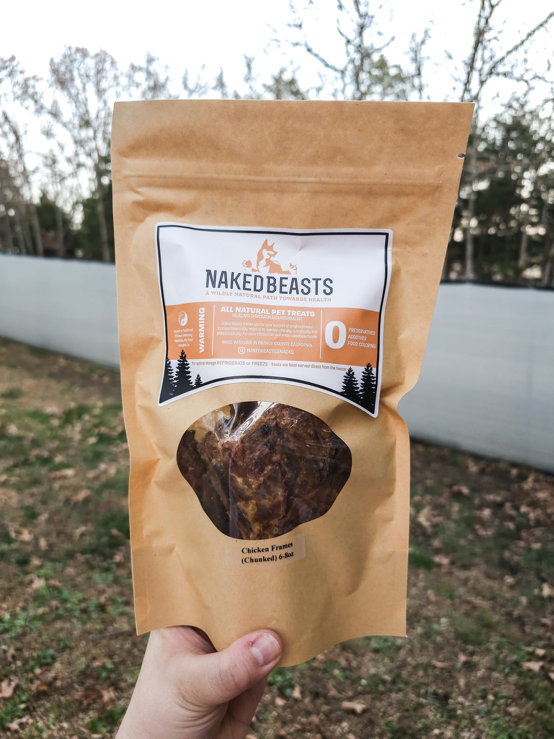 Naked Beasts Snacks - Chicken Frames (chunked) 🐔 / 6-8oz