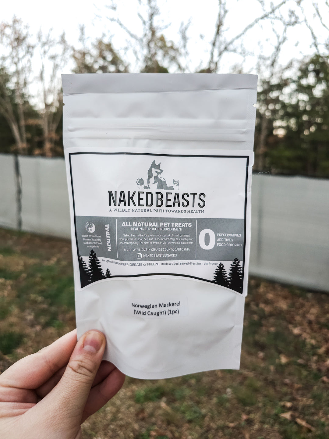 Naked Beasts Snacks - Norwegian Mackerel 🐟 / 1 piece