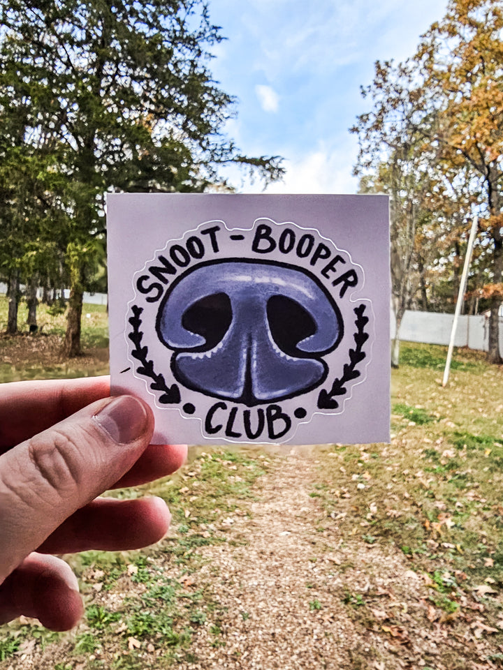 Snoot Booper Club Sticker 🐶