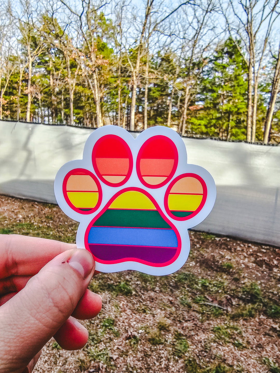 Pride Paw Sticker 🏳️‍🌈