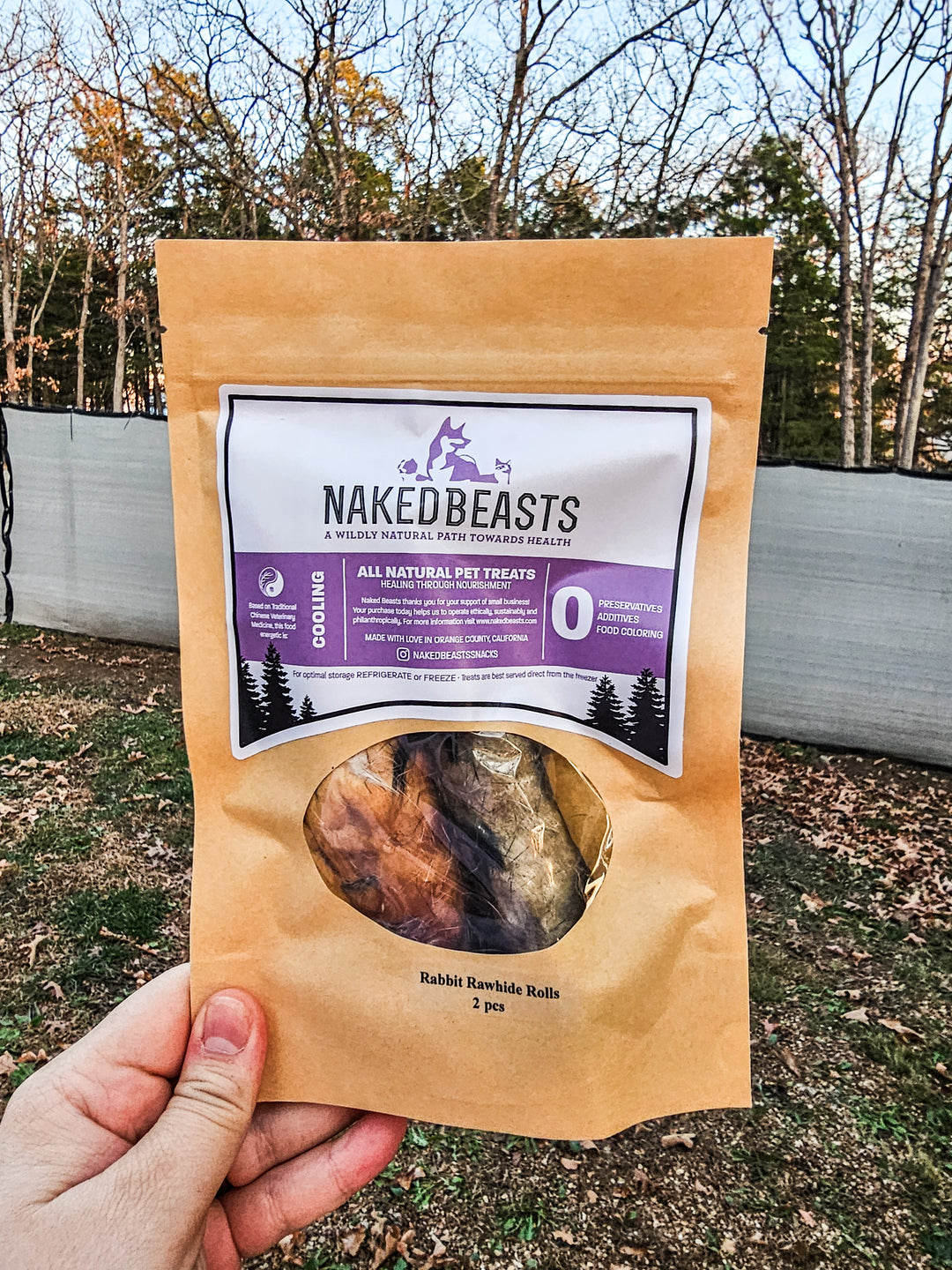 Naked Beasts Snacks - Rabbit Rolls 🐇 / 2 pack