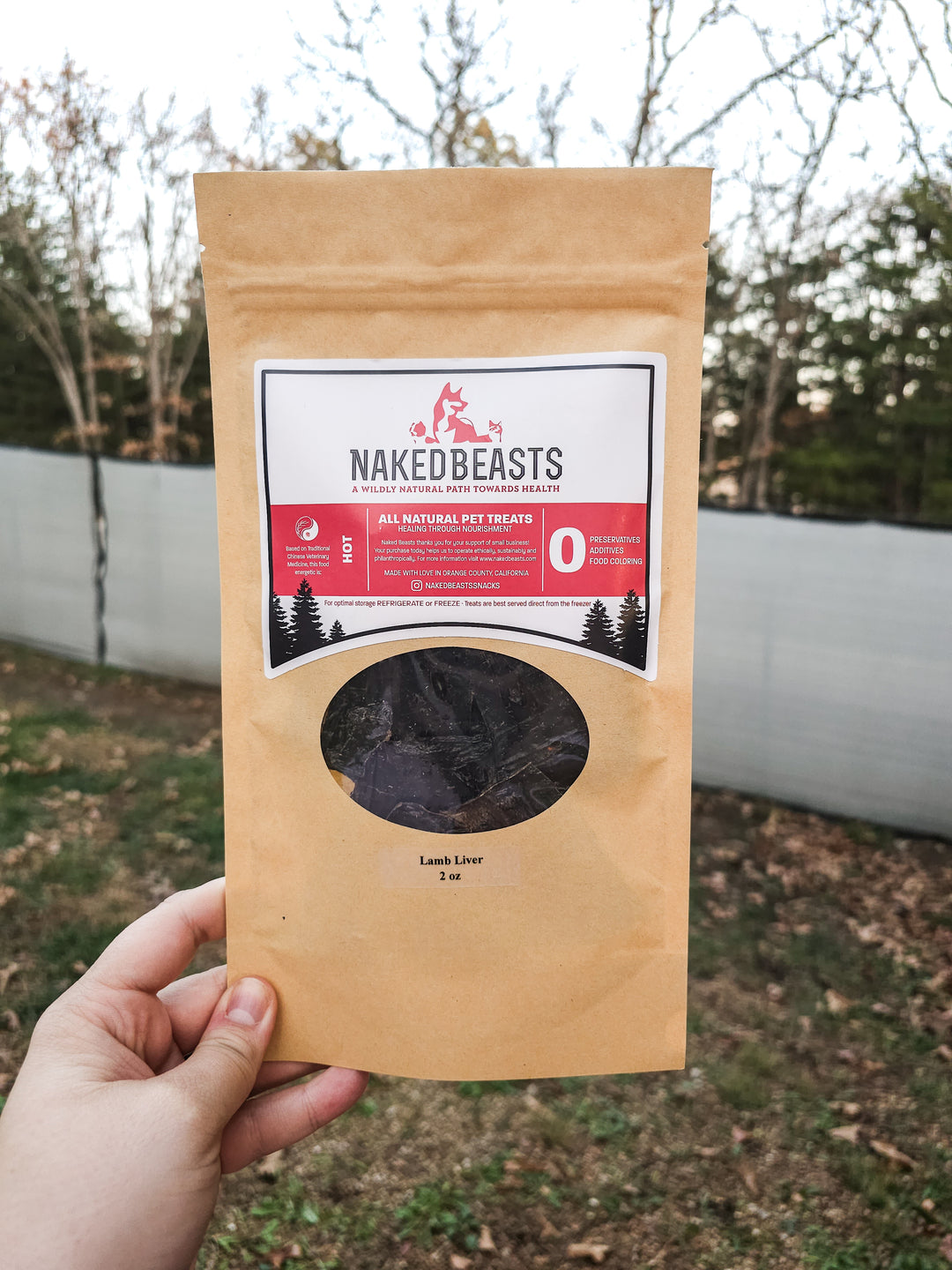 Naked Beasts Snacks - Lamb Liver 🐑 / 2oz