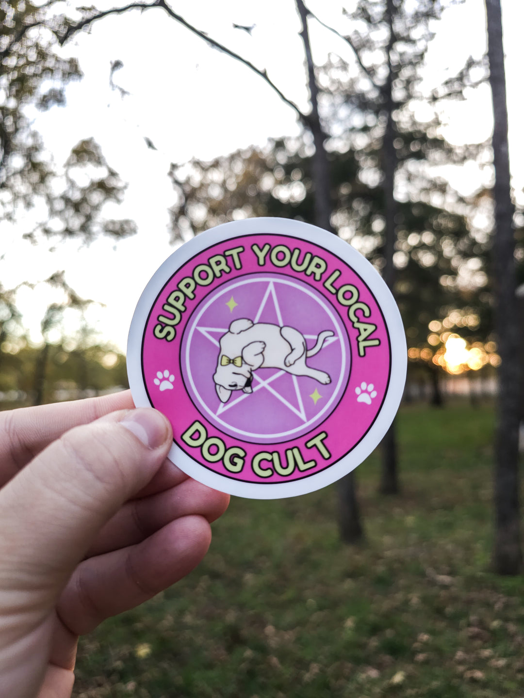 Support Your Local Dog Cult Sticker 💖