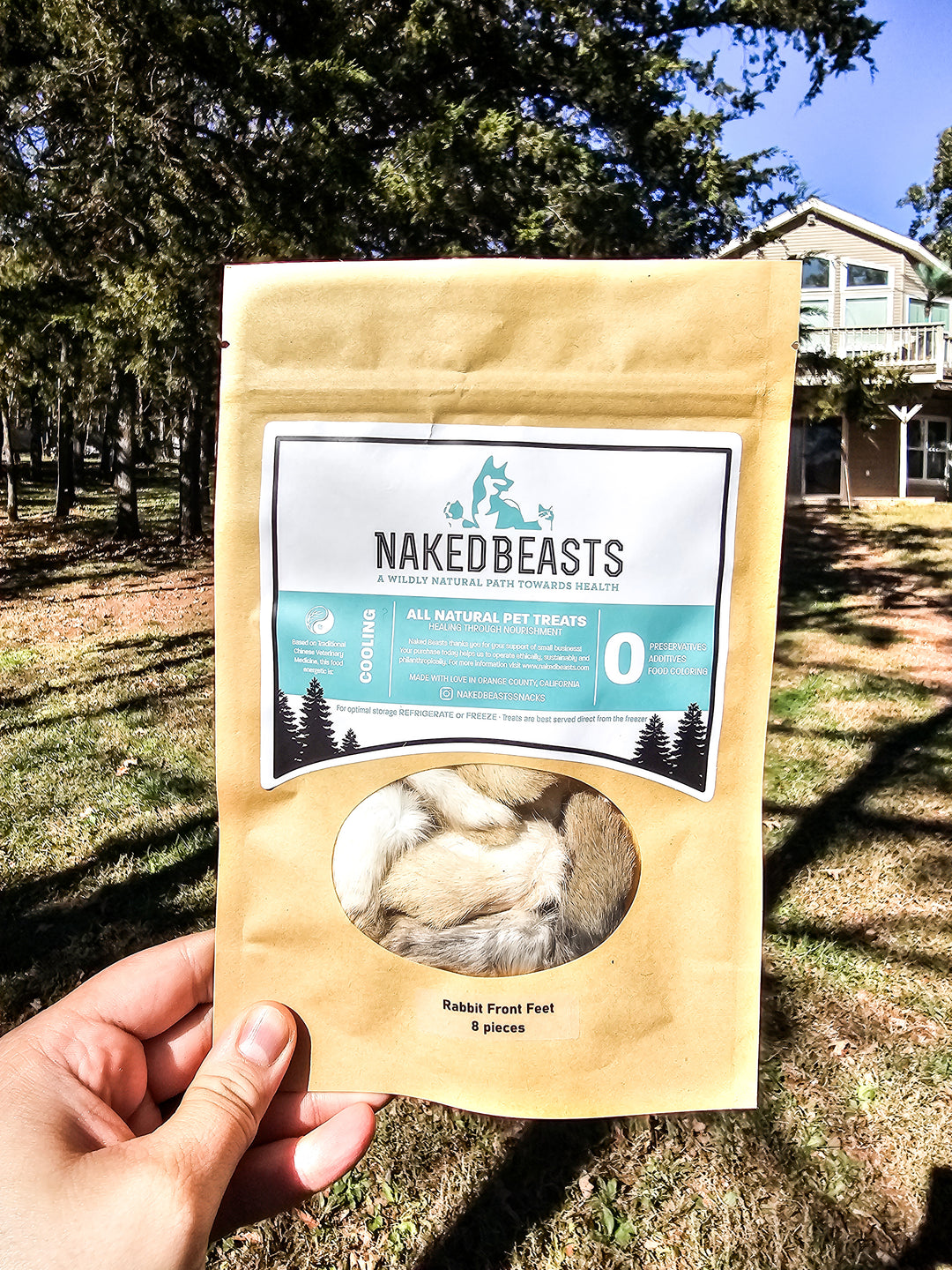 Naked Beasts Snacks - Rabbit Feet 🐇 / 8 count