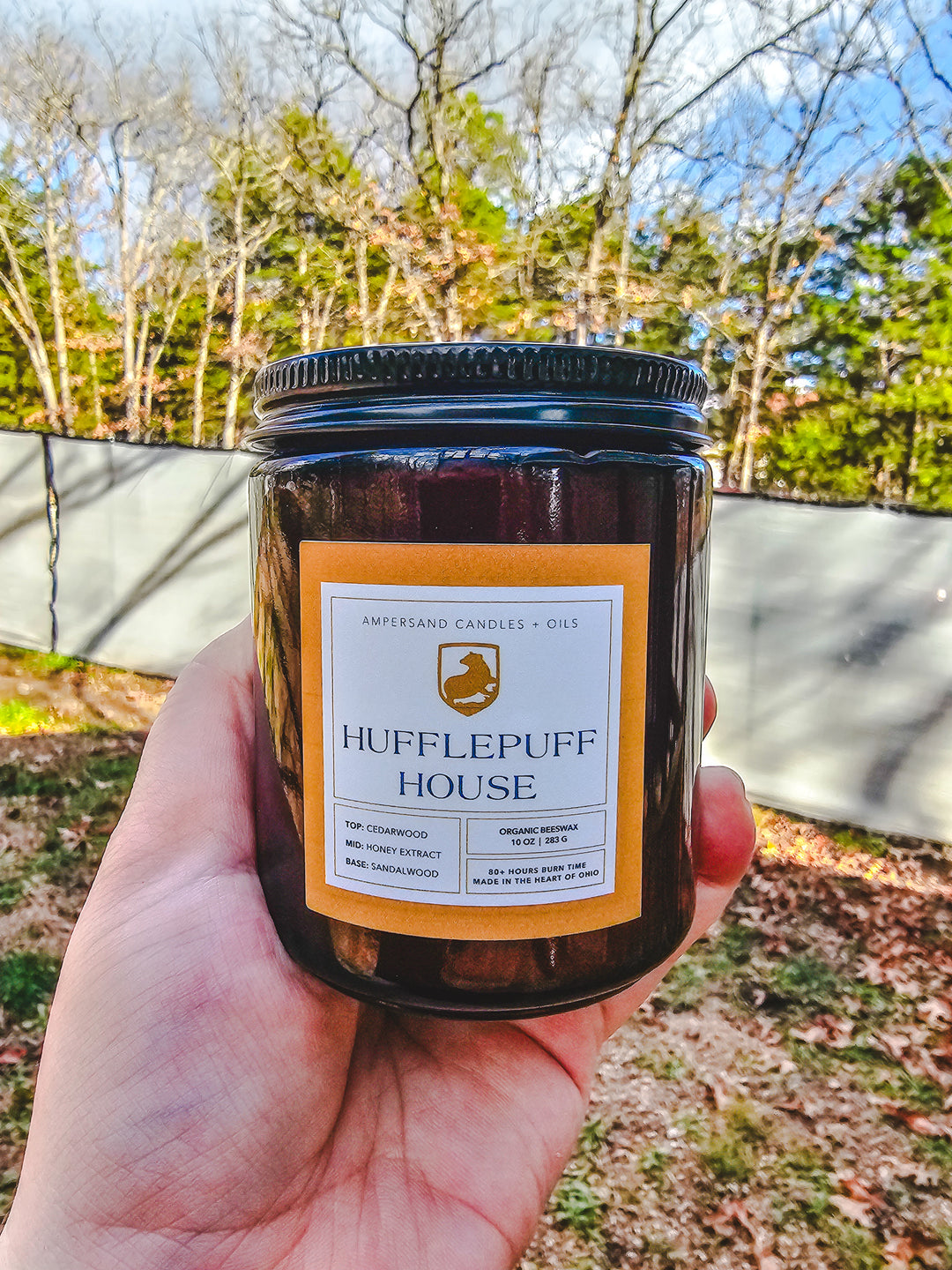 Hufflepuff Candle - Harry Pawter Collection / Beeswax
