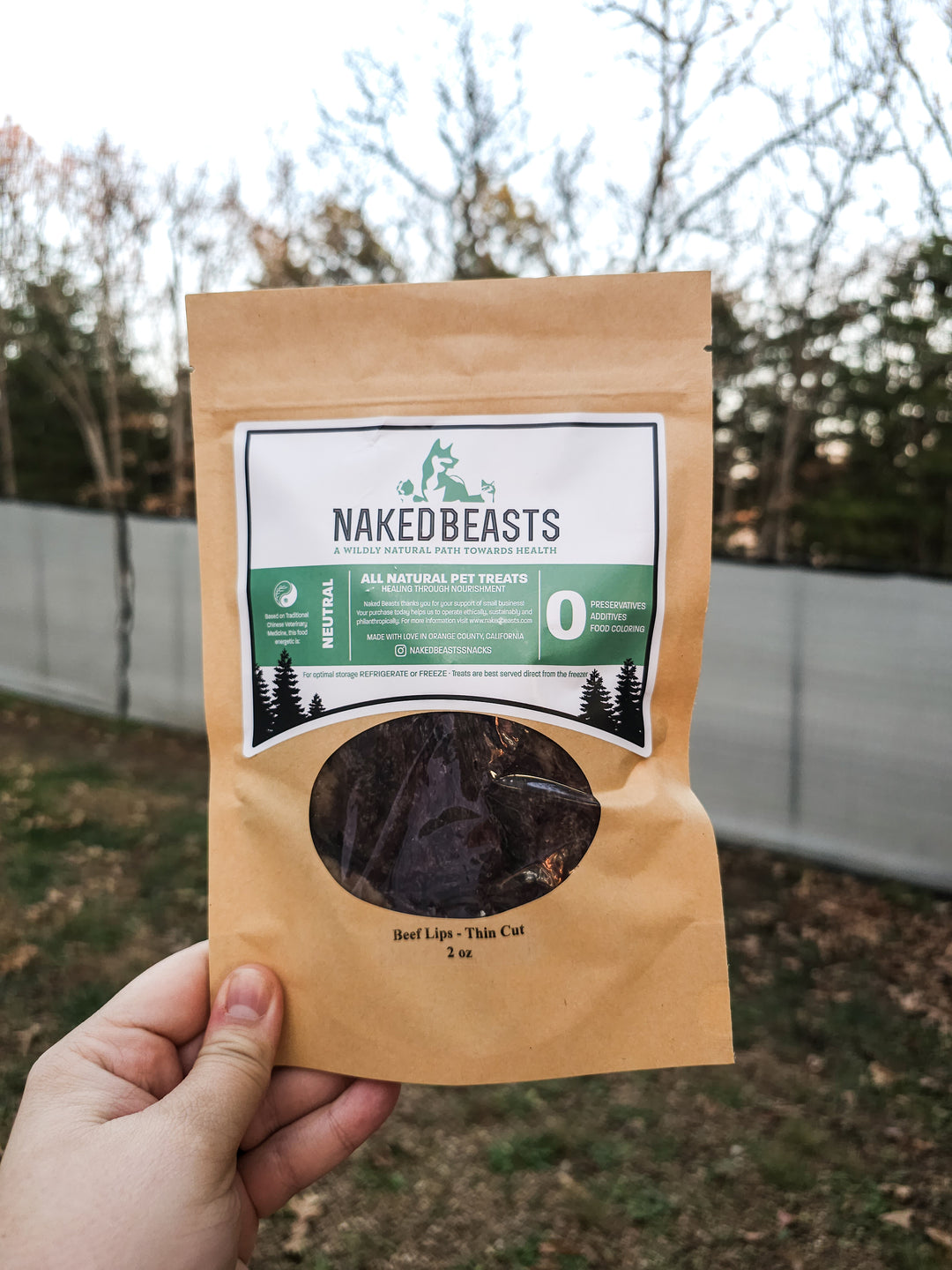 Naked Beasts Snacks - Beef Lips (fat trimmed/thin cut) 💋 / 2oz