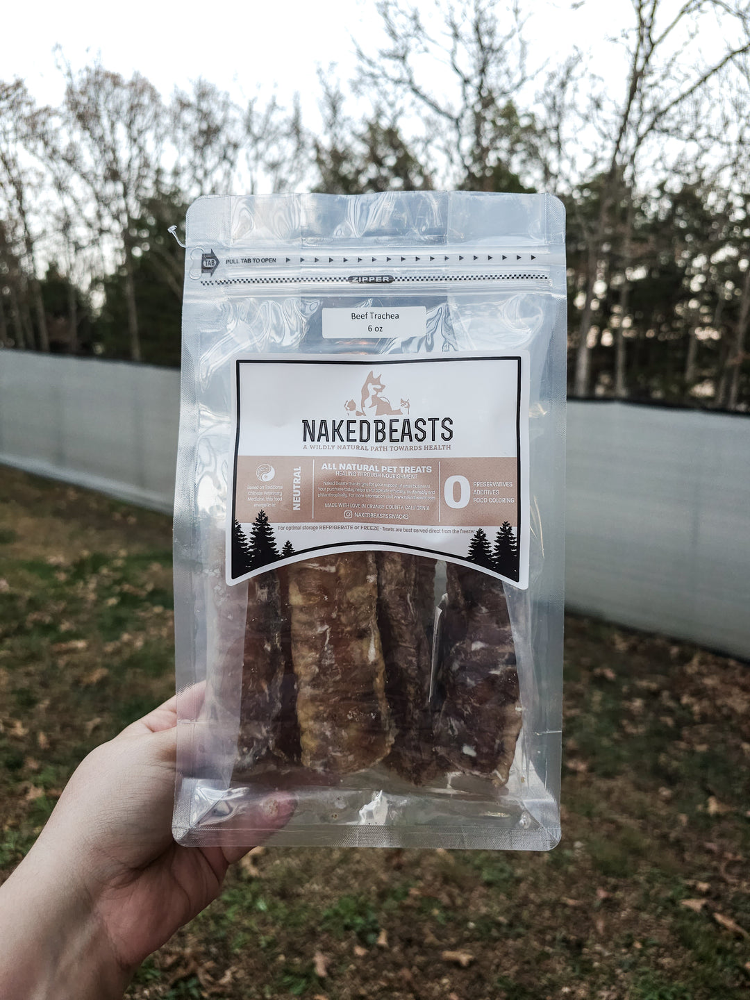 Naked Beasts Snacks - Beef Trachea 🐮 / 6oz