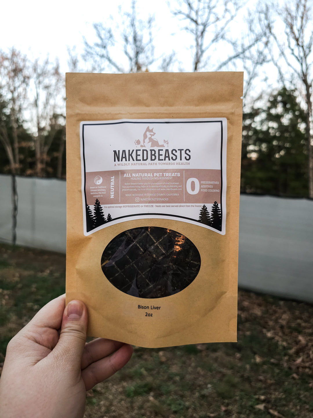 Naked Beasts Snacks - Bison Liver 🦬 / 2oz