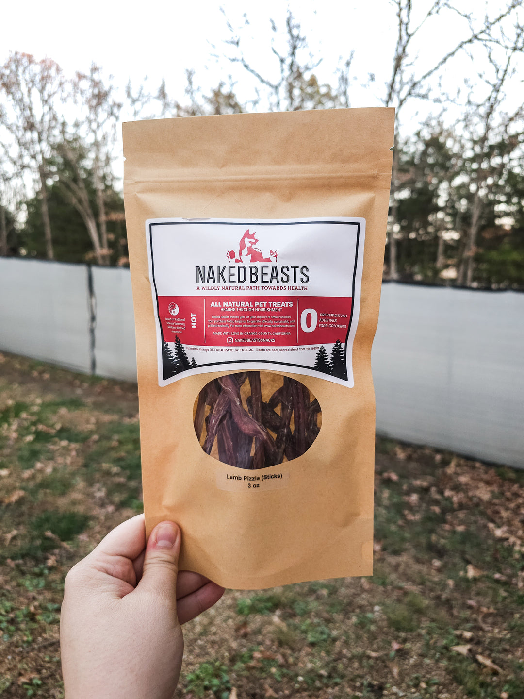 Naked Beasts Snacks - Lamb Pizzle 🐑 / 3oz