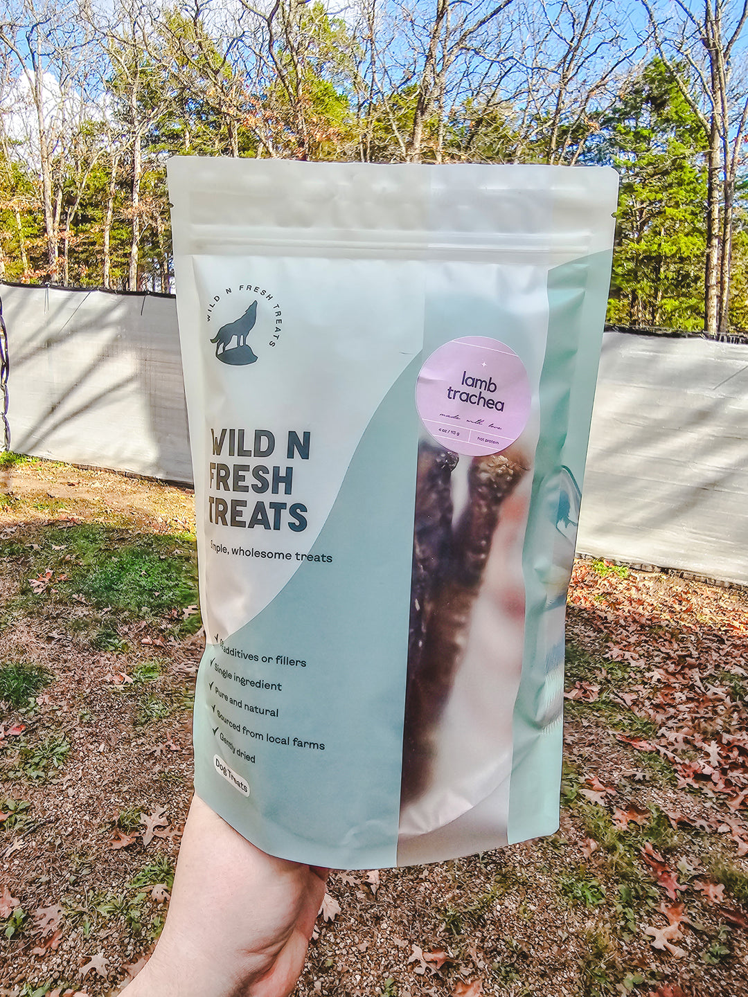 Wild N Fresh Treats - Lamb Trachea 🐑 / 4oz